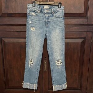 LOFT Distressed Blue Jeans